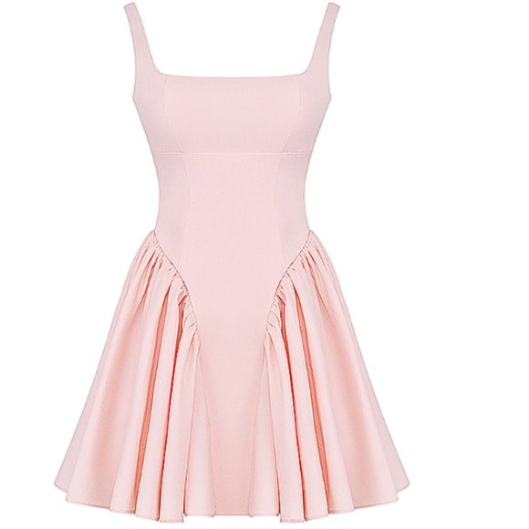 House of CB 'Florianne' Soft Peach Bow Mini Dress NWOT - Picture 11 of 15